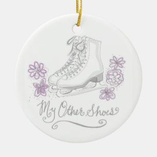 En Céramique Mon autre ornement de patinage artistique de