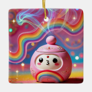 En Céramique Obtention Whimsical Compagnon Ornement