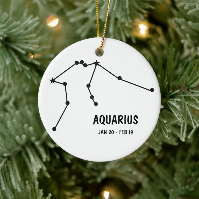 En Céramique Ornement Aquarius (Arbre)