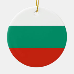 En Céramique Ornement avec drapeau de la Bulgarie