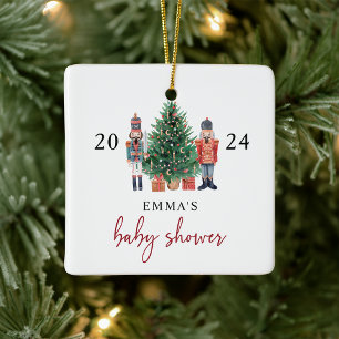 En Céramique Ornement Baby shower Nutcracker