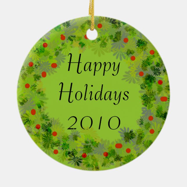 En Céramique Ornement - couronne (Dos)