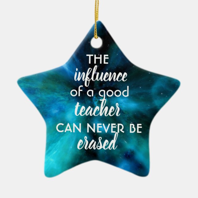 En Céramique Ornement d'appréciation de l'enseignant (Devant)