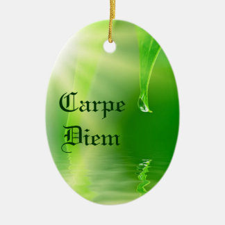 En Céramique Ornement de Carpe Diem