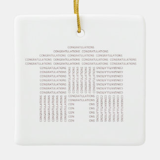 En Céramique Ornement de Chambre de félicitations