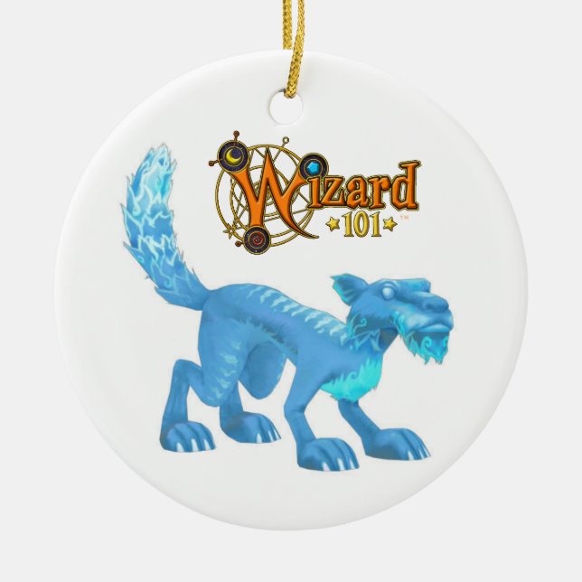 En Céramique Ornement de chat de glace (Devant)