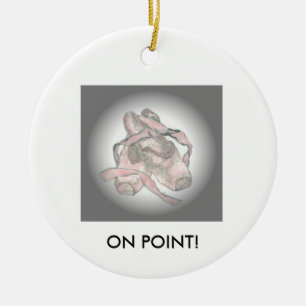 En Céramique Ornement de chaussures de ballet SUR le POINT !