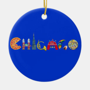 En Céramique Ornement de Chicago