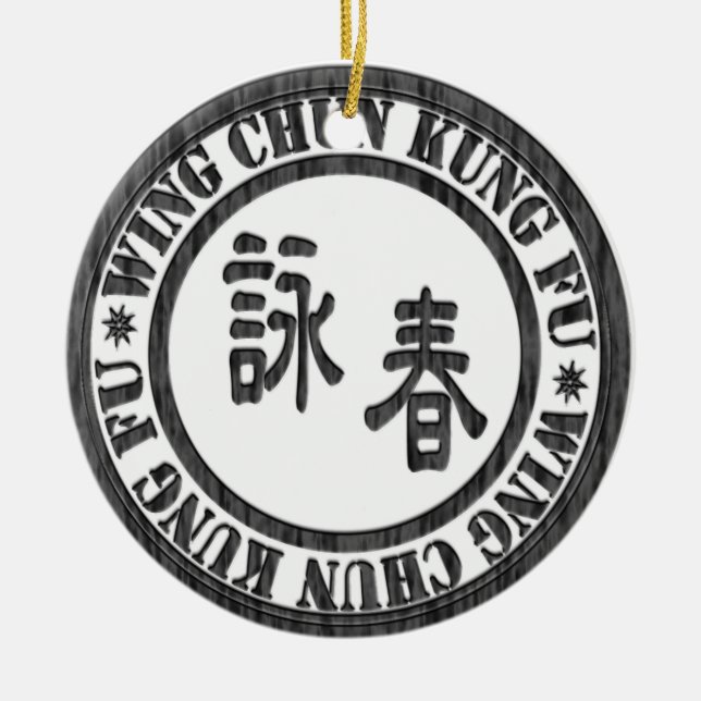 En Céramique Ornement de Chun Kung Fu d'aile (Devant)