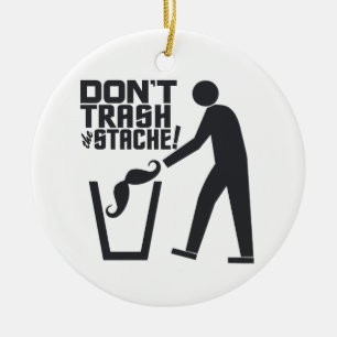 En Céramique Ornement de coutume de Stache de déchets