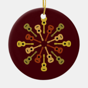 En Céramique Ornement de coutume d'ukulélé