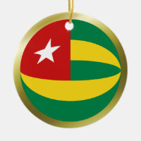 Ornement de drapeau togolais