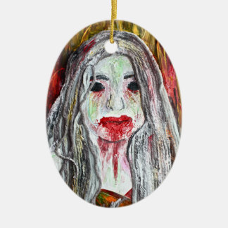 En Céramique Ornement de fille de zombi