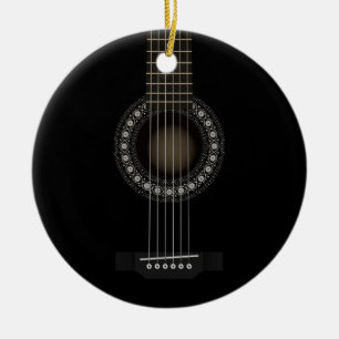 En Céramique Ornement de guitare acoustique