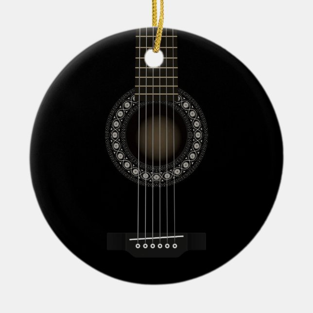 En Céramique Ornement de guitare acoustique (Devant)