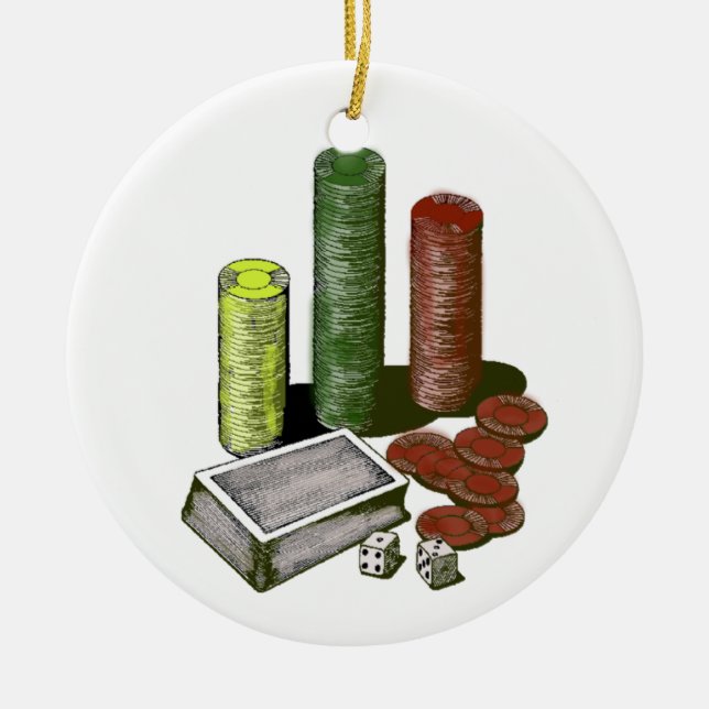 En Céramique Ornement de jeu de jeu de tisonnier (Devant)