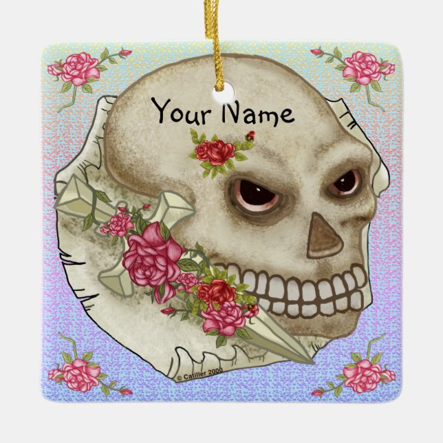 En Céramique Ornement de l'épée crânienne (Devant)