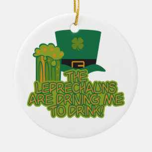 En Céramique Ornement de Leprechaun
