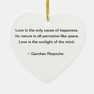 En Céramique Ornement de lis avec la citation bouddhiste