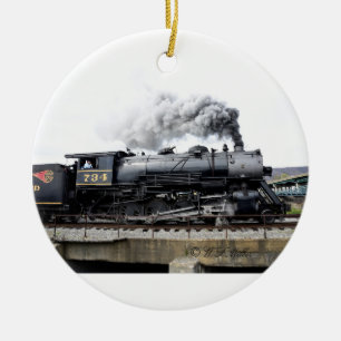 En Céramique Ornement de locomotive à vapeur
