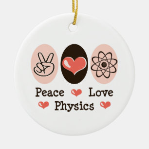 En Céramique Ornement de physique d'amour de paix