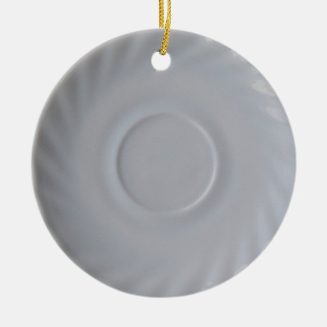 En Céramique Ornement de plat de soucoupe (Devant)