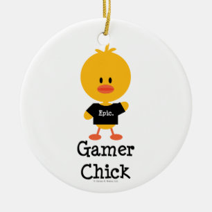 En Céramique Ornement de poussin de Gamer