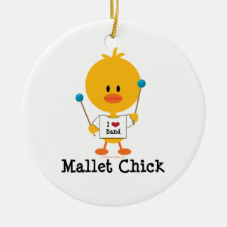 En Céramique Ornement de poussin de maillet