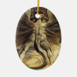 En Céramique Ornement de Red Dragon