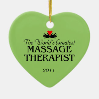 En Céramique Ornement de thérapeute de massage