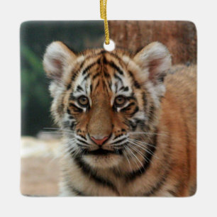 En Céramique Ornement de tigre cub
