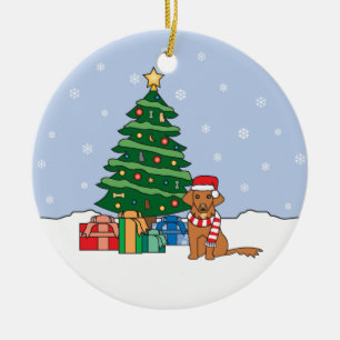 En Céramique Ornement de tintement de chien d'arrêt de canard