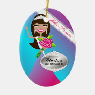 En Céramique Ornement de TTT-Mlle princesse Brunette Custom