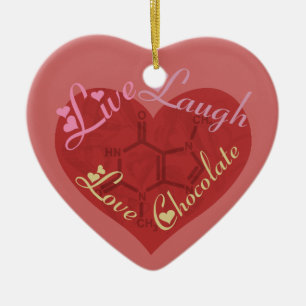 En Céramique Ornement de Valentine d'amour de chocolat