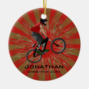 En Céramique Ornement de vélo personnalisé