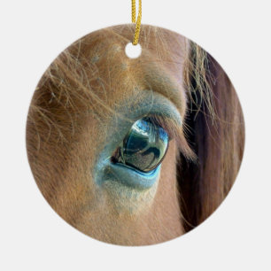 En Céramique Ornement de vision de cheval