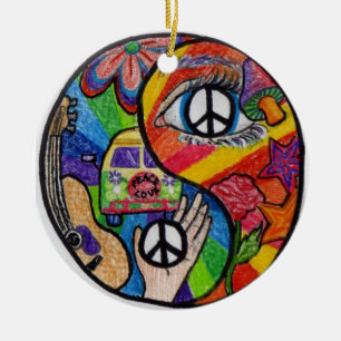 En Céramique Ornement de Yin Yang