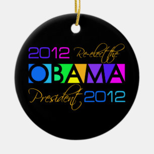 En Céramique Ornement d'OBAMA 2012