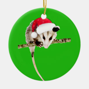 En Céramique Ornement d'opossum