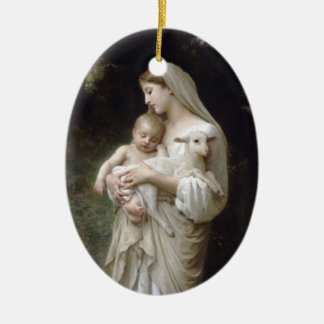En Céramique Ornement d'ovale d'innocence de Bouguereau