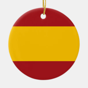 En Céramique Ornement du drapeau espagnol
