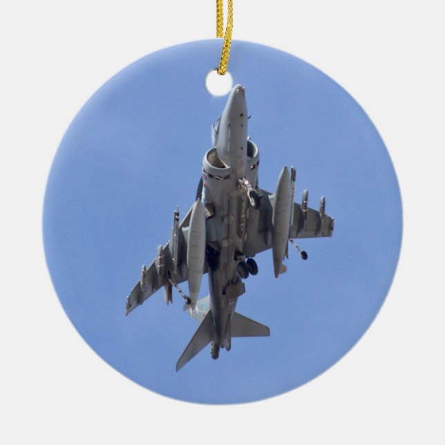 En Céramique Ornement du harrier II d'AV8B (Devant)