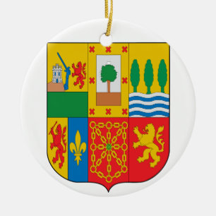 En Céramique Ornement fait sur commande de Noël de BASQUE*