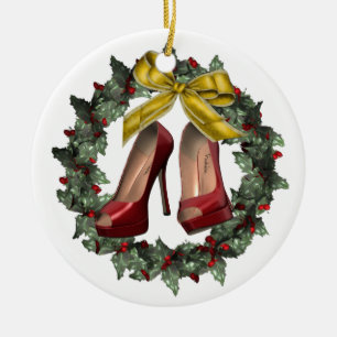 En Céramique Ornement fait sur commande de Noël de guirlande