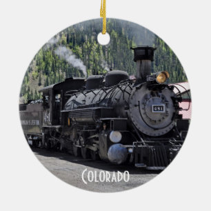 En Céramique Ornement ferroviaire de Durango et Silverton