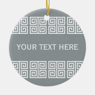 En Céramique Ornement grec de coutume de motif