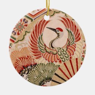 En Céramique Ornement japonais de tissu