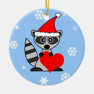 En Céramique Ornement mignon de Noël de casquette de Père No