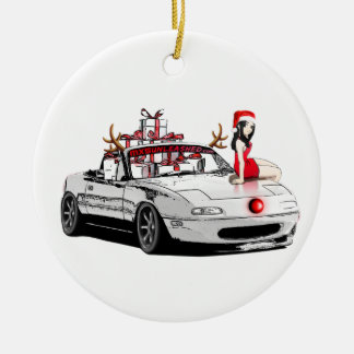 En Céramique Ornement MX5 Miata de Noël