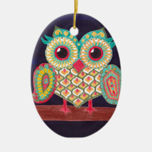 En Céramique Ornement oriental de hibou